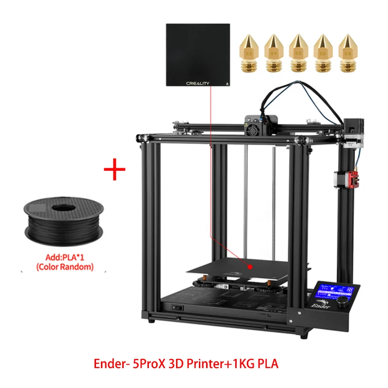 Creality Ender-5 Pro FDM 3D Printer with Silent Mainboard 2 Y-axis DIY 3D Printing Build Volume 220 x 220 x 300mm Extruder large 3d printer 3D Printers