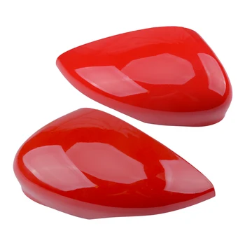 

1Pair Red Wing Door Mirror Cover Cap Fit For Ford Fiesta MK7 2008 2009 2010 2011 2012 2013 2014 2015 2016 2017