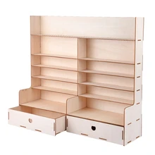 Новая деревянная стойка для краски, полка для пигментных чернил, органайзер для бутылок, подставка для хранения, держатель с корпусом, хорошая стабильность и настольная стойка