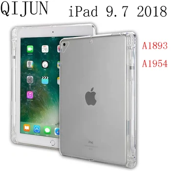 

Clear Transparent TPU Bumper Cover For Apple iPad 9.7 2018 Shockproof Soft TPU Silicon Tablet Cover For iPad 6 6th A1893 A1954