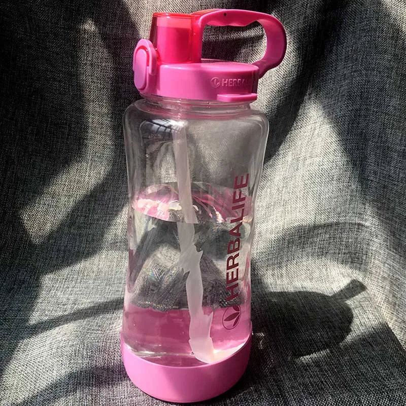 2000ml4 Высокое качество 1000 мл/2000 мл 7 цветов Herbalife 24 часа питание Силиконовое сиденье Спорт Тип Бутылка на веревочке воды - Цвет: 2000ml4