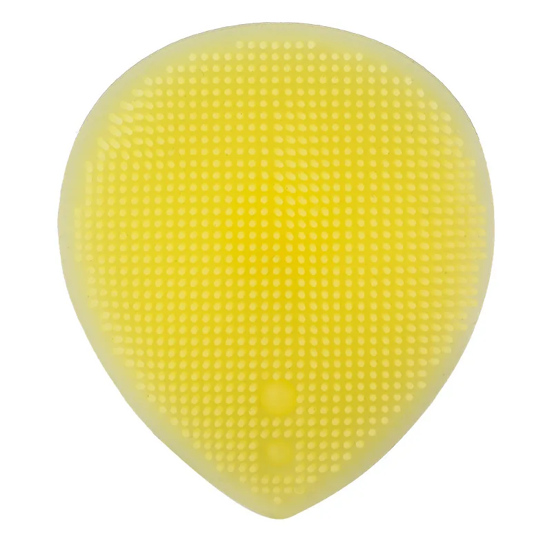 YELLOW Силиконовые Красота губка для мытья Отшелушивающий, для лица Blackhead кисть для очистки дица инструмент Мягкая глубокая очистка лица кисти - Цвет: YELLOW