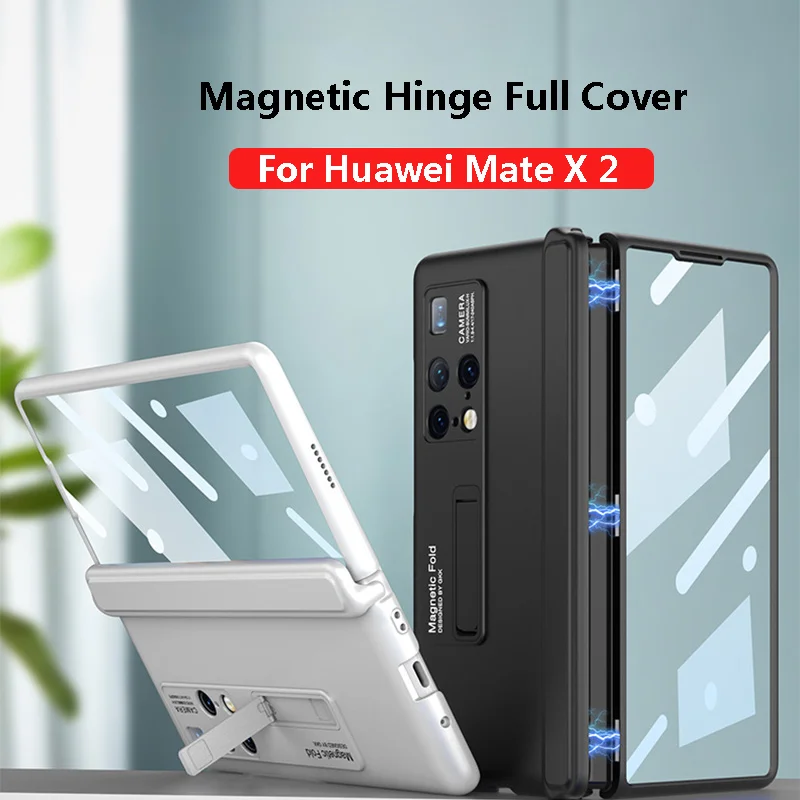 

Магнитный поглощающий шарнир для Huawei Mate X2, чехол, магнитный кронштейн, чехол-подставка для hw mate x 2x2, Ультратонкий твердый пластиковый чехол