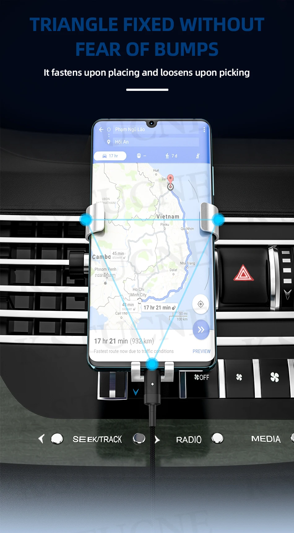 Гравитационный Автомобильный держатель для телефона для iPhone, крепление на вентиляционное отверстие, автомобильная подставка-держатель для сотового телефона для телефона, автомобильный держатель для мобильного телефона