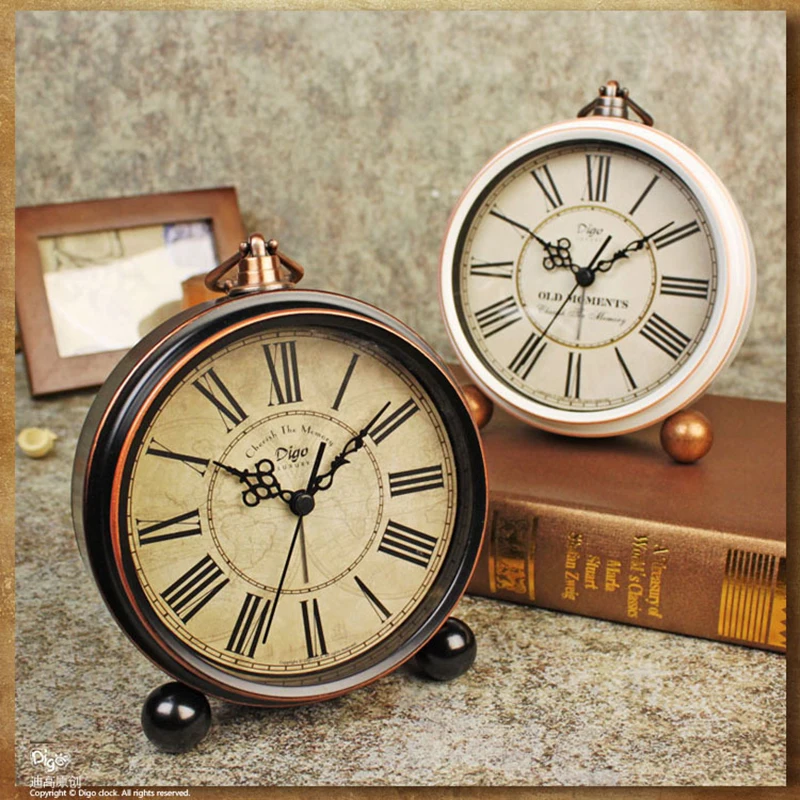 

2019 Hot Roman Digital Wall Clocks Retro Large Antique Needle vintage Clocks Vintage Home Decor retro rustic Watches Single Side