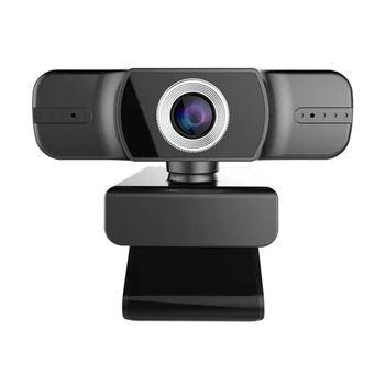 

Computer Webcam PC Laptops Built In Microphone Wide Angle HD 1080P Manual Focusing Free Driver USB Connection Online Teaching