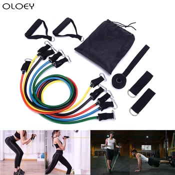 

New Resistance Bands Set Expander Yoga Exercise Fitness Rubber Tubes Band Stretch Training Home Gyms Workout Elastic Pull Rope