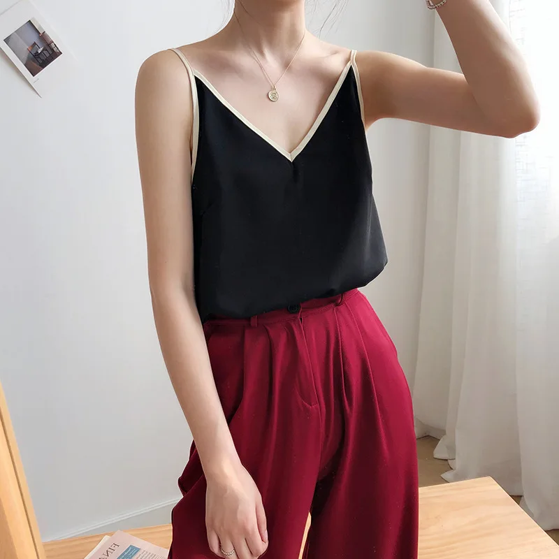 2019 Новая Мода Boho чистый цвет пятнистые майки сексуальные женские белые летние