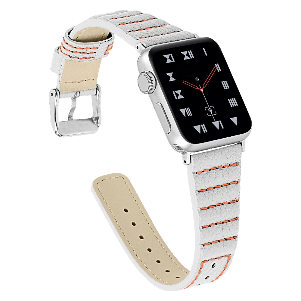 Кожаная Петля ремешок для apple watch ремешок correa 44 мм, 42 мм, ремешок для наручных часов iwatch, 40 мм, 38 мм, версия 4/3/2/1 браслет для apple watch аксессуары
