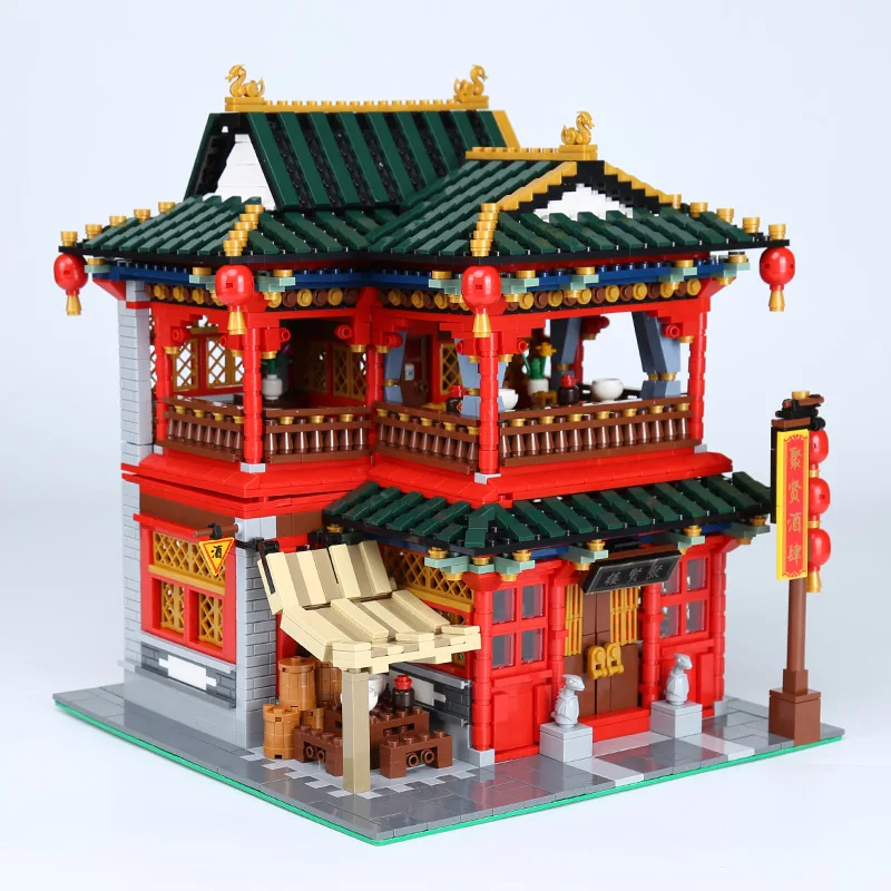 3267 шт. Детский развивающий конструктор MOC в виде красивой таверны|Блочные