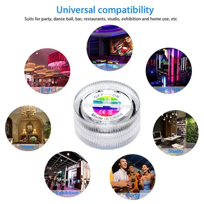 Waterproof Battery Operated Multi Color Submersible LED Underwater Light For Fish Tank Pond Swimming Pool Wedding Party Decor best underwater boat lights