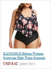KANCOOLD 2019 Women Causal Swimsuit Sexy One-Piece High Waist Striped Bathing Suit For Women Swimsuit Beachwear Bathing Suit 12
