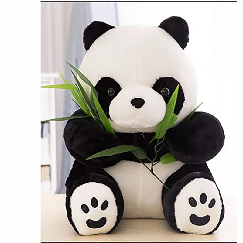 Милая панда с бамбуком плюшевые игрушки Креативные Куклы и мягкие игрушки плюшевые маленькие размеры игрушки животных - Цвет: 2