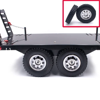 

1pair/2pair Simulated Model Cars Wheel DIY RC Trailer Crawler Cars Tires Dia 85mm Width 22mm ABS Tyre Tire Skin Wheel Rim