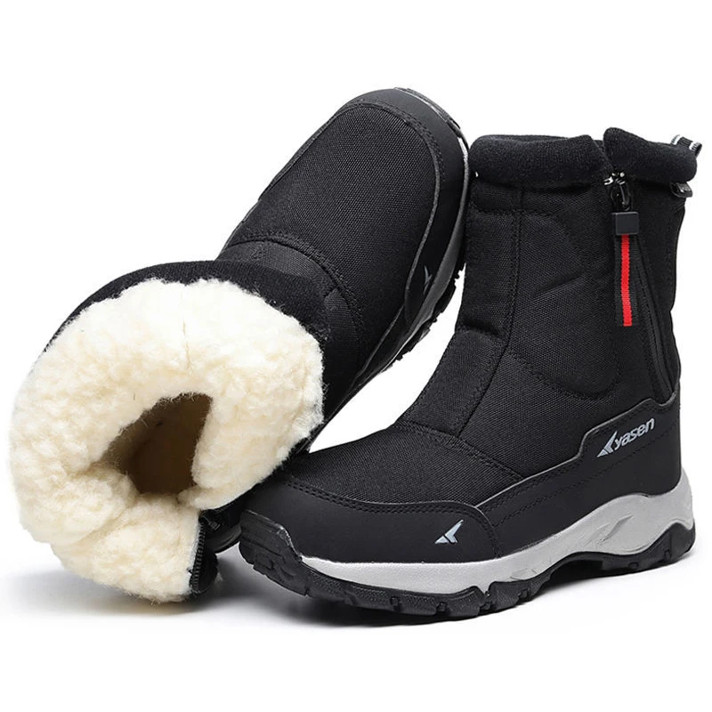 Men Winter Snow Boots Waterproof Non-slip Warm for -40 Degrees