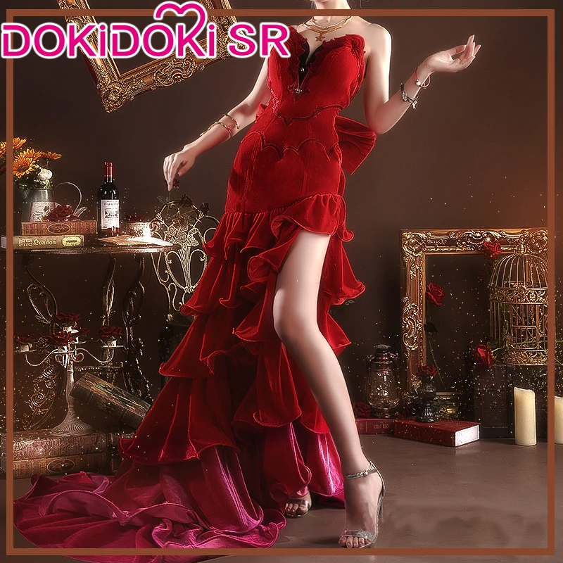 В наличии! DokiDoki SR окончательная фантазия VII Aerith Косплей Костюм женский