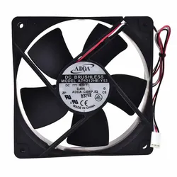 Ventilateur de refroidissement, pour ADDA AD1212HB Y53 120x120x32MM 12V 0.40A, processeur 3 broches, dissipateur thermique 
