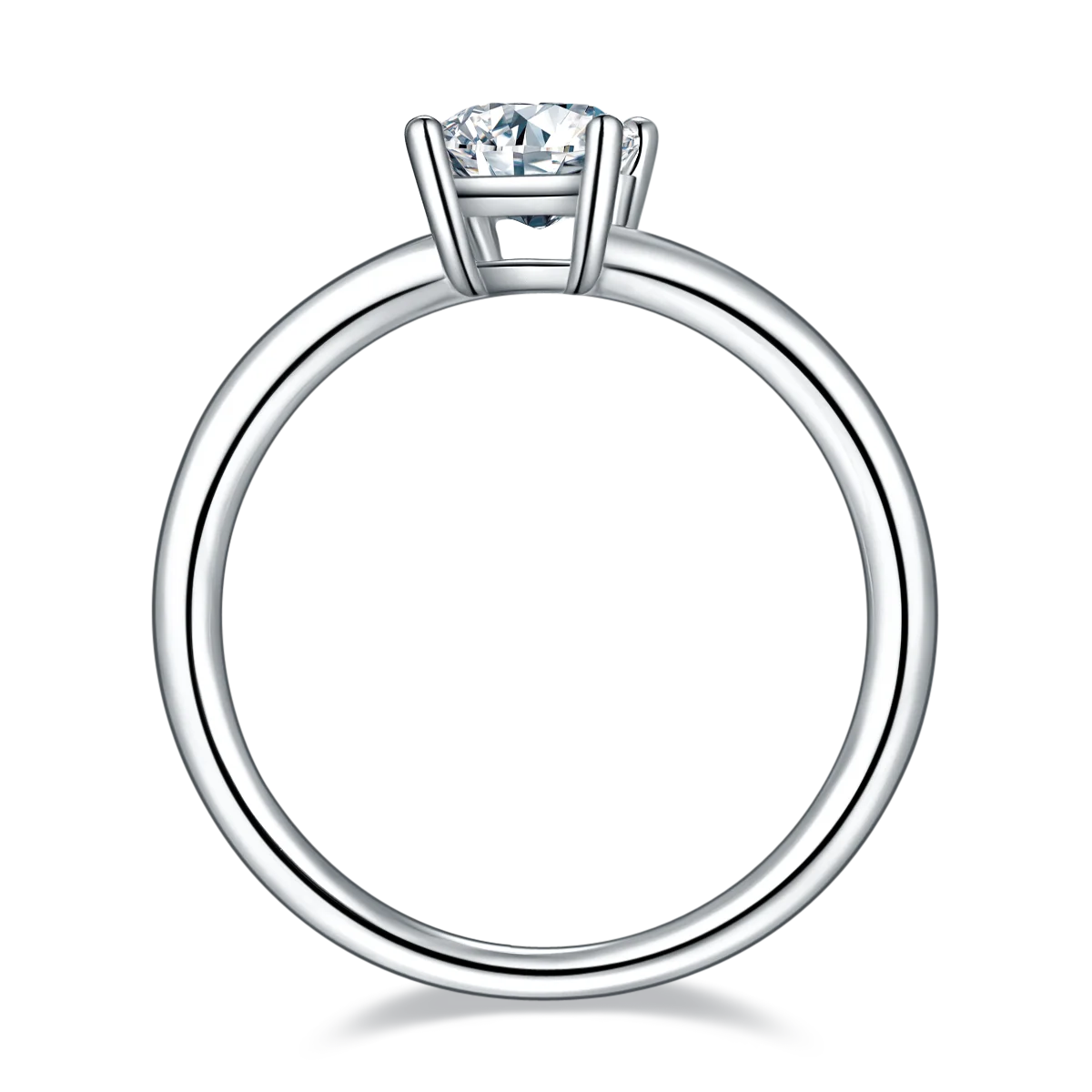 RICA FELIZ 925 Sterling Silver Moissanite Rings 1.0Ct 5*7mm Emerald Cut Moissanite Solitaire Engagement Ring For Women RicaFeliz • 2022