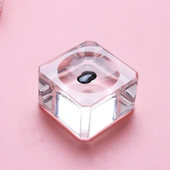 

Glue Glass Mat Square Crystal Glass Gasket False Eyelash Stand Glue Pad Glue Holder Eyelashes Adhesive Pallet Paste