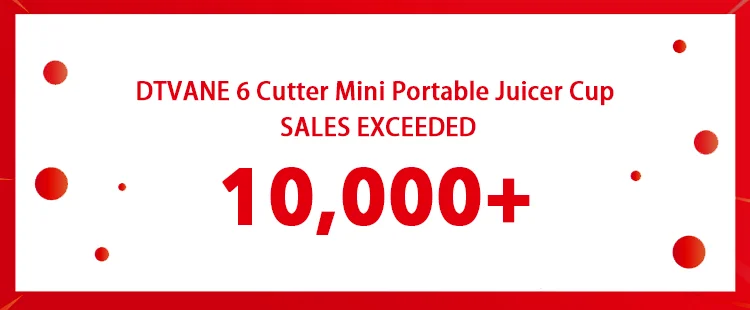 DTVANE 6 Cutter Mini Portable Juicers USB Electric Mixer Fruit Smoothie Blender For Machine Food Processor Maker Juice Extractor