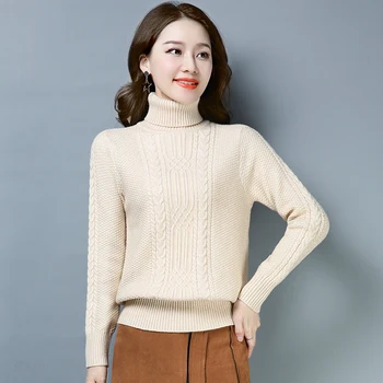 

Turtleneck sweater women's pullover 2020 autumn and winter new loose and versatile inner short thickened knitted sweater