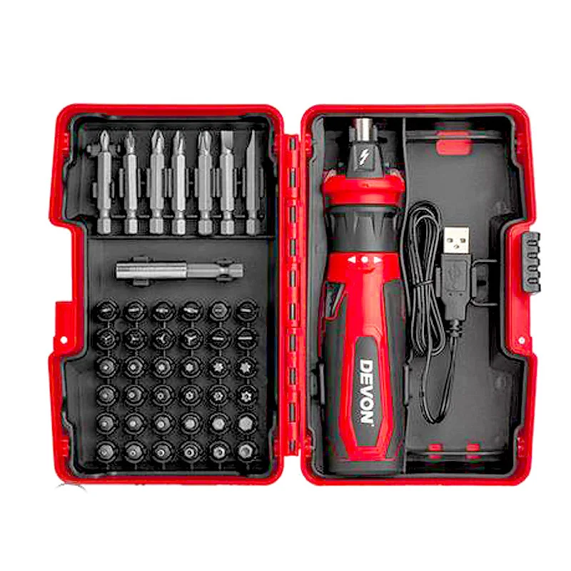 

5612-Li-4 Led Electric Screwdriver Lithium-Ion Rechargeable Household Multi-Function Screwdriver Mini Electric Batch Voltage Det