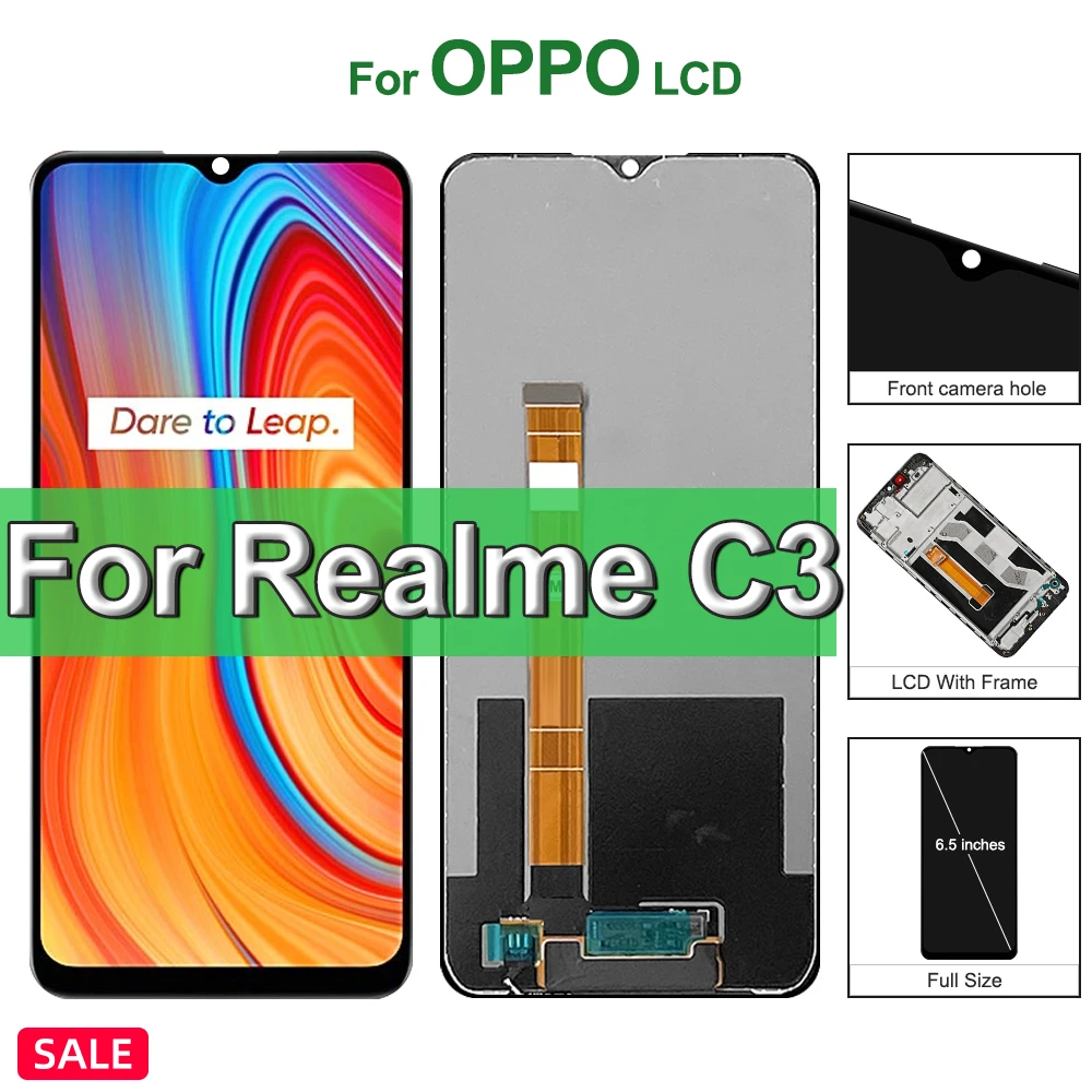 6.5" Original For Oppo Realme C3 RMX2027, RMX2020, RMX2021 LCD Display ...