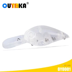 Blank Unpainted Fishing Accessories Lure Floating Isca Artificial Crankbait 14.5g 95mm Diy ABS Kit Pesca Trolling SeaBass Leurre
