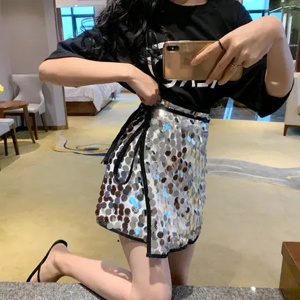 white skirt Длинная расшитая блестками юбка, Женская цветная облегающая юбка, высокая талия, блестящая юбка миди, модная женская юбка-карандаш с блестками, одежда для вечеринок - Цвет: white skirt