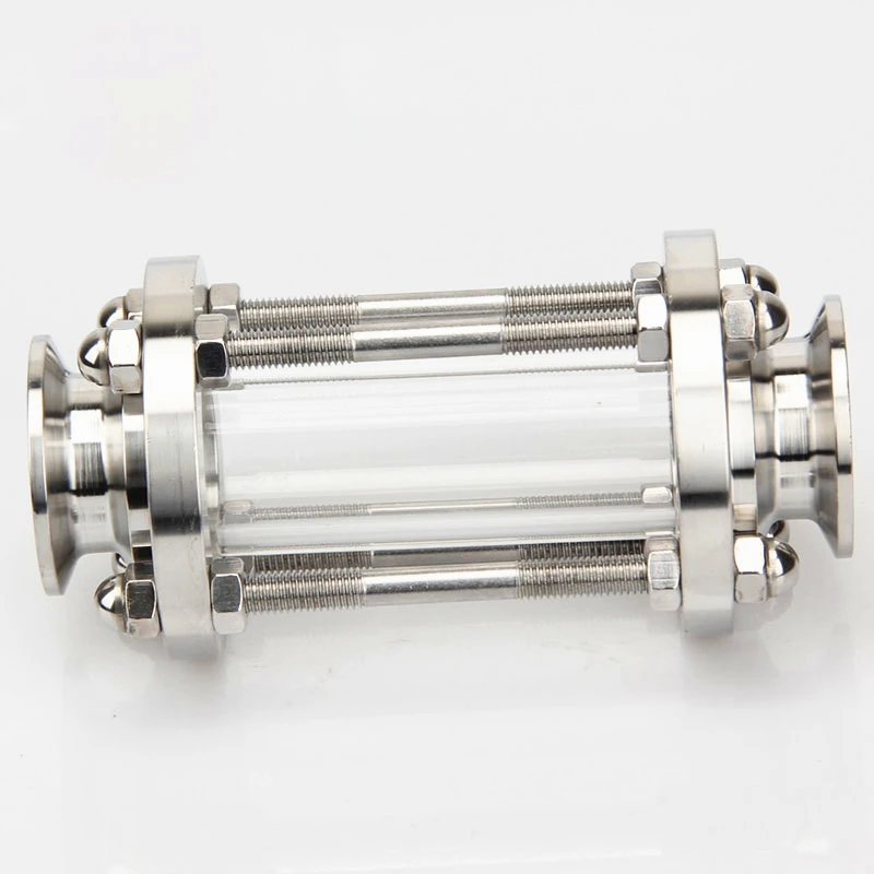 

1.5" Tri Clamp Clover Sight Glass Diopter Sanitay SUS 304 Stainless Steel Flow Fit 38mm Pipe OD Fitting Homebrew Beer