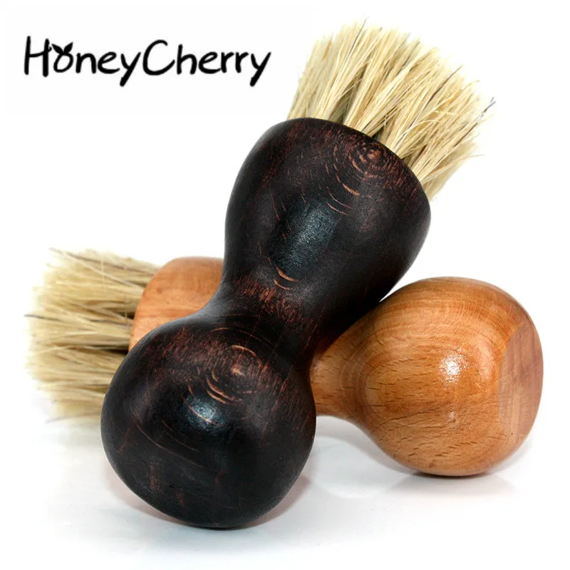 

Pig Hair Handle Shoe Brush Ellipse Mini Oil Gourd