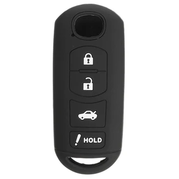 

Car styling 4 Button Remote Key Cover Silicone Case Shell For MAZDA 3 6 MX5 CX-5 CX-7 CX-9 Car Key Decoration & Protection New