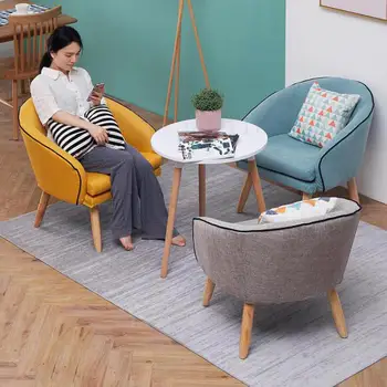 

Detachable Nordic single sofa simple modern lazy ins net red balcony bedroom sofa chair