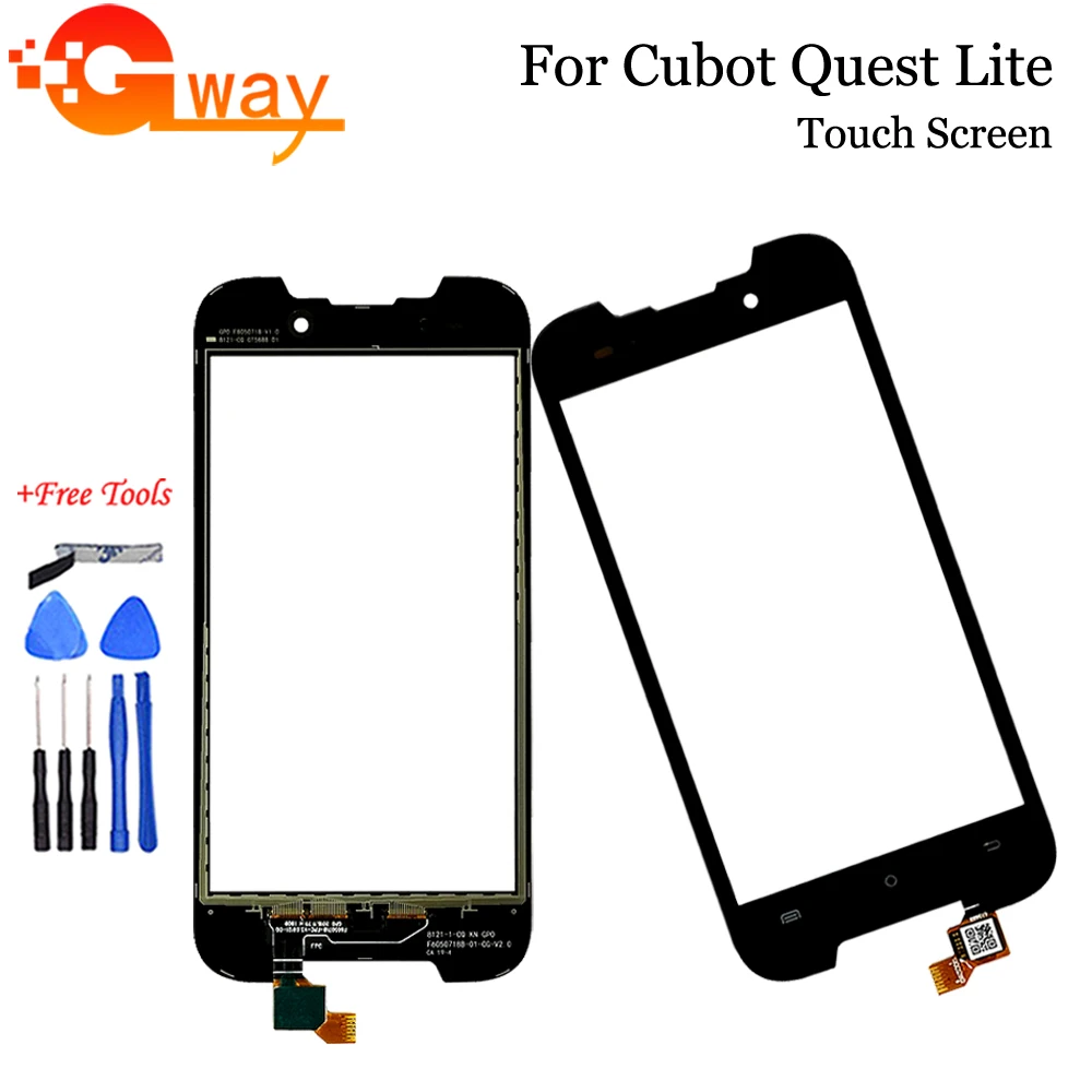 Tested Well Touch Panel Front Outer Glass For Cubot Quest Lite Touch Screen Digitizer Sensor Replacement Withoud LCD+Tools