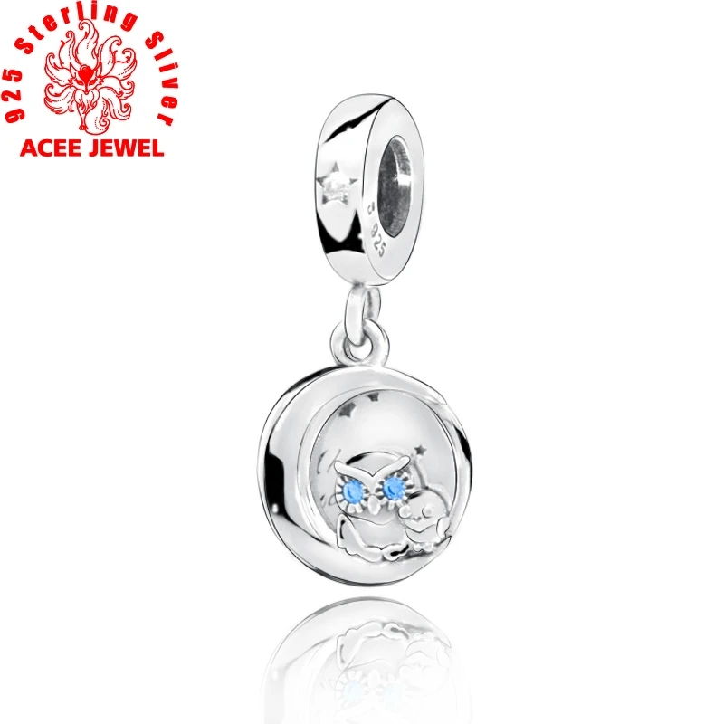 2019 autumn New925 Sterling Silver Bead Always by Your Side Owl Dangle Charms  Pendant fit Original pandora Bracelets DIY Jewelry|Beads| - AliExpress