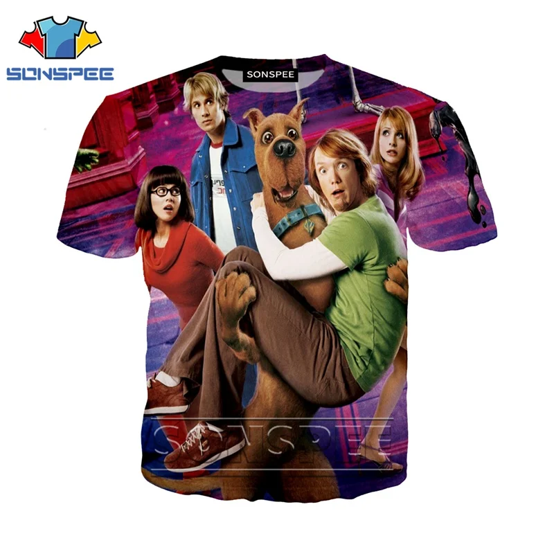 01 Футболка с 3d принтом аниме для мужчин и женщин, homme Scooby, модная футболка для детей, doo Harajuku, сексуальные футболки с собачкой, Забавные футболки, homme, футболка A09 - Цвет: 01