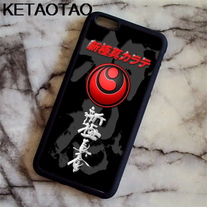 KETAOTAO Oyama Kyokushin Каратэ для iPhone 5C 5S 6S 7 8 Plus X XR XS MAX для samsung черный мягкий чехол для телефона резиновый силиконовый - Цвет: Темно-серый