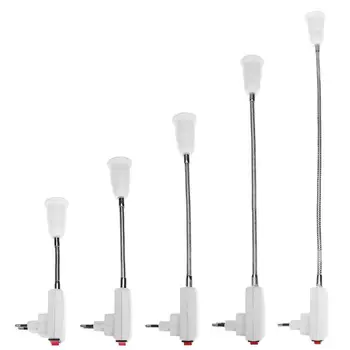 

Universal E27 Light Lamp Bulbs Holder White Flexible Converter Adapter Socket With On/Off Switch EU Plug 10cm/20cm/30cm/40cm