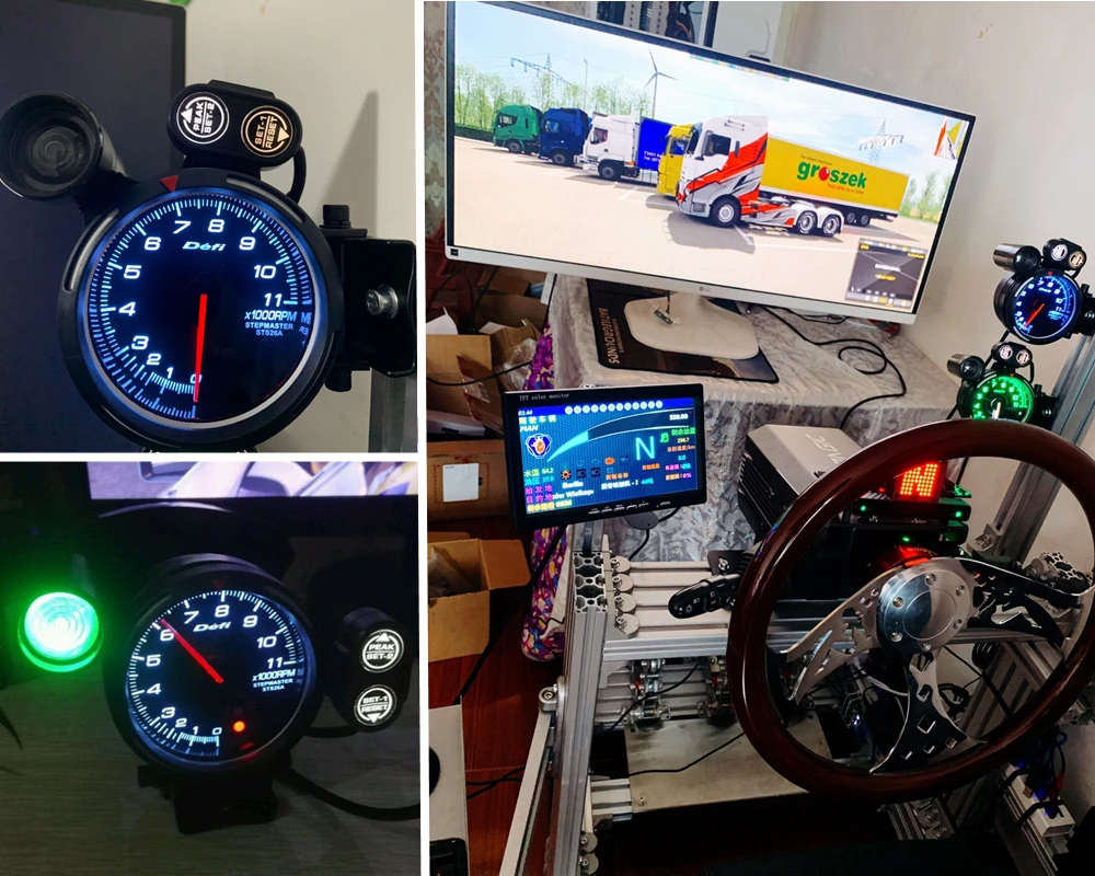 Тахометр для ПК 12 В об/мин имитация гоночной игры измеритель грузовика Logitech G29