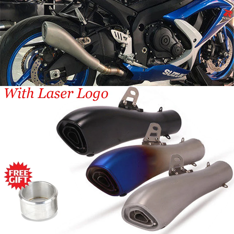 Universal 60mm Modified Motorcycle Exhaust Pipe GP DB Killer Escape Slip on Muffler For YZF R1 R3 R6 CBR500 Z800 XJ6 Mt07 CB400