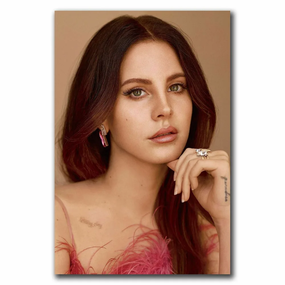 F224 Lana Del Rey Hot Silk Fabric Wall Poster Art Decor Sticker Bright