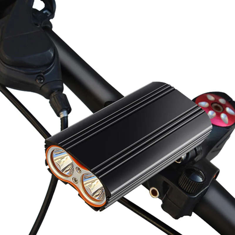 Встроенный аккумулятор Usb Перезаряжаемый велосипедный фонарь передний велосипедный фонарь фонарик двойной светодиодный аксессуары для