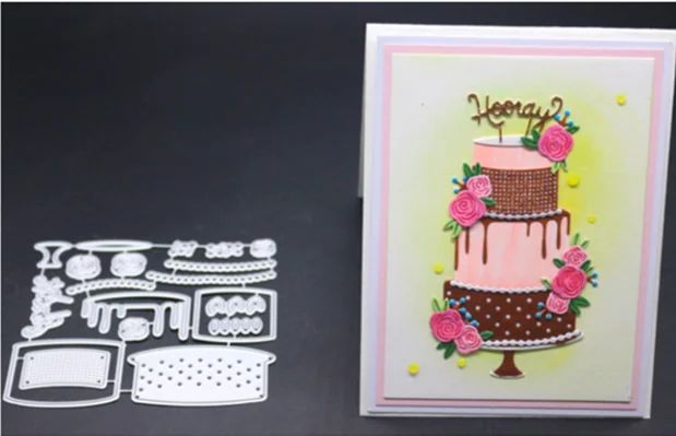 10.4x9.3cm YINISE для скрапбукинга, металлические Вырубные штампы для трафареты для скрапбукинга, дверная Обложка, бумажные открытки в альбом, тиснение, вырубки - Цвет: 10.4x9.3cm