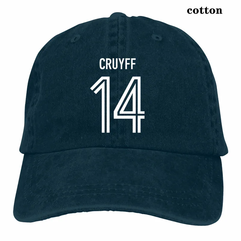 Johan Cruyff 14s ретро голландский футболист голландский Yohan Ajax Топ бейсбольная кепка для мужчин и женщин Кепка для водителя грузовика модная Регулируемая Кепка - Цвет: 3-Navy