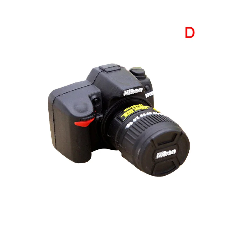 Цифровой одиночный объектив рефлекс usb флэш-накопитель камера Флешка 8 Гб 16 Гб силиконовая Флешка memory stick Gigt - Цвет: D