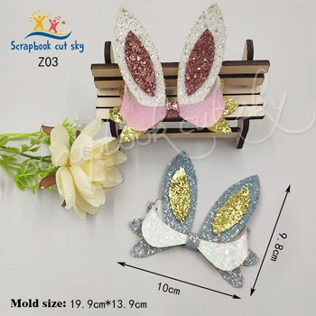

Rabbit ears exquisite bow wooden die cutting is compatible with most machines