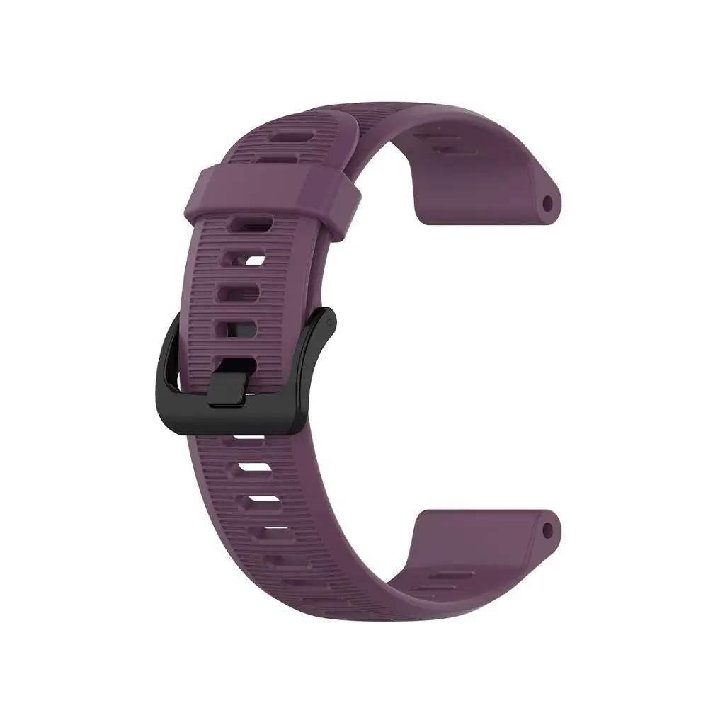 22 мм силиконовый смарт-ремешок для наручных часов для Garmin Fenix6 6 pro/5/5 Plus/Forerunner945/935/Quatix5/Спортивный Браслет замена - Цвет: Фиолетовый