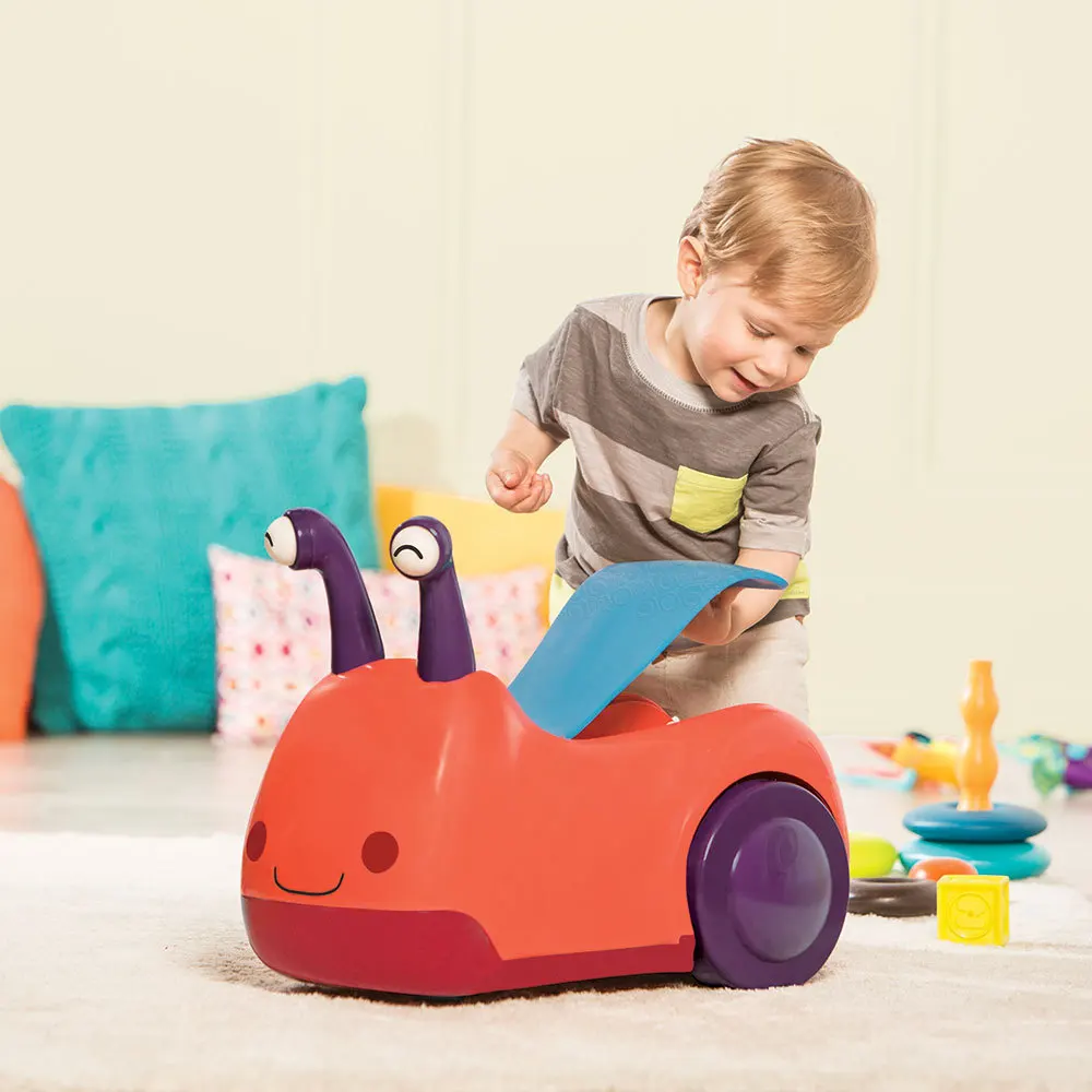 

B. Toys Snail qi cheng che Children Four Wheel Luge Scooter Stroller with Music a Generation of Fat