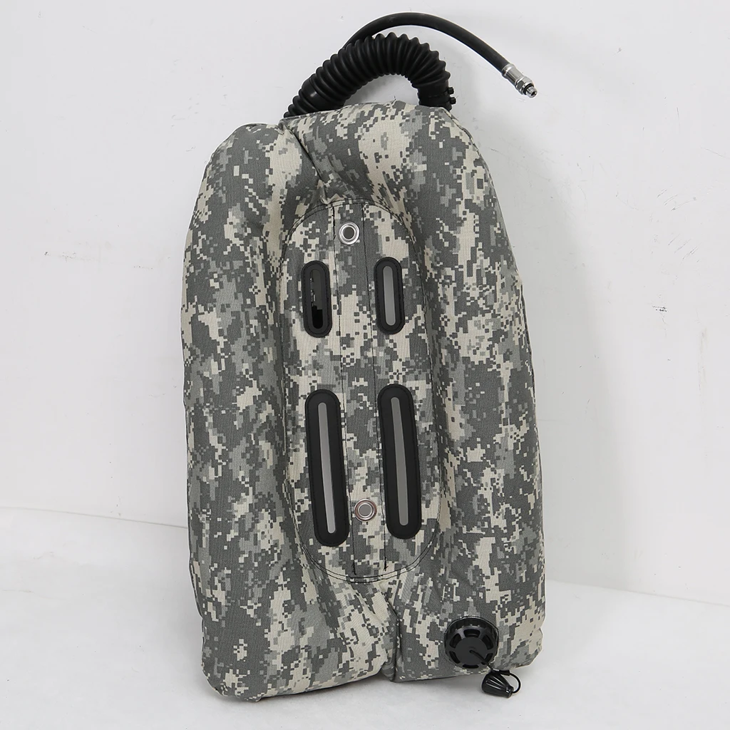 Camo Дайвинг пончик крыло 18lb/8,1 кг с одной трубкой Подводное плавание BCD Tech задняя пластина для дайверов техника оборудование