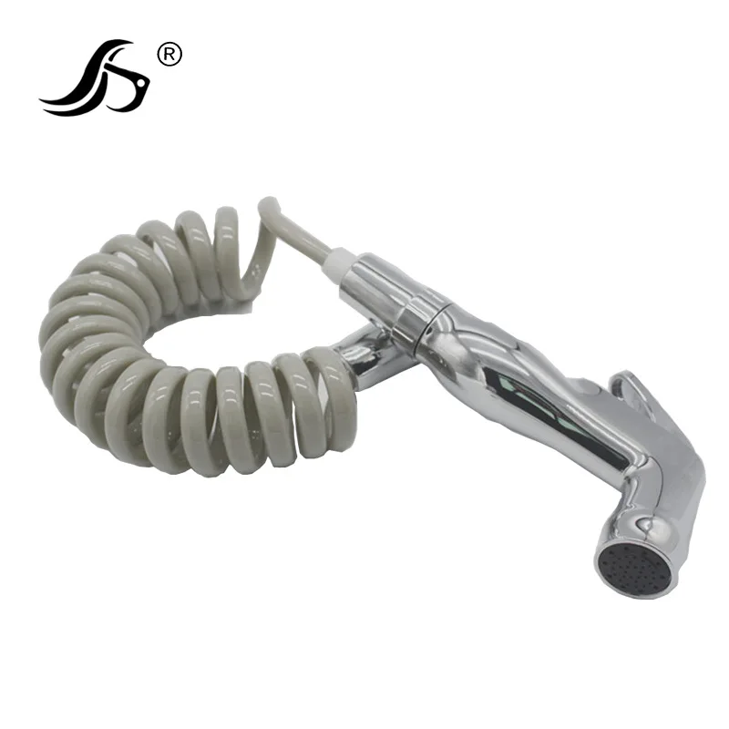 

ABS Plastic Fu to Wash Nozzle Toilet Spray Gun Pu Spring Hose Cleaning Bidet Pressurization Fu Set